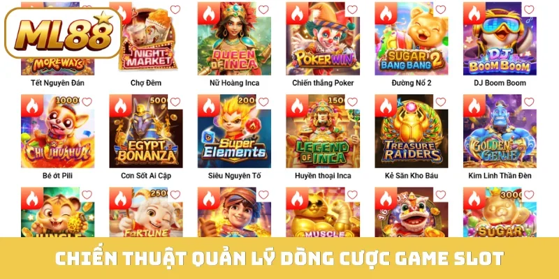 Chiến thuật quản lý dòng cược game slot