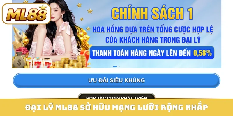Đại lý ML88 sở hữu mạng lưới rộng khắp