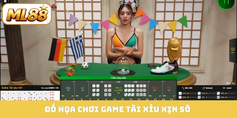 Đồ hoạ chơi game tài xỉu xịn sò