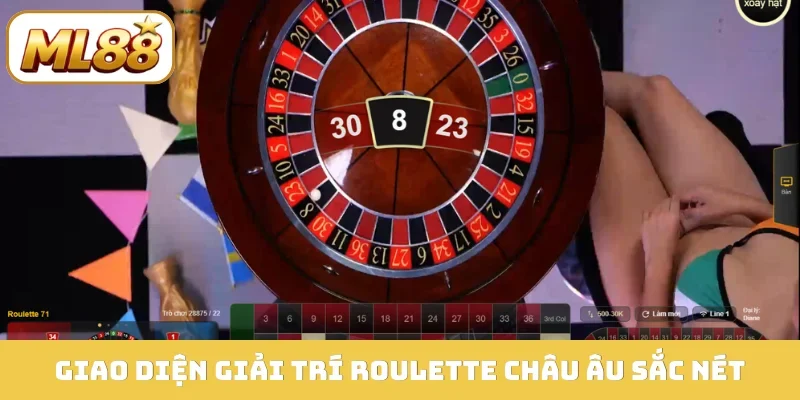Giao diện giải trí roulette châu Âu sắc nét