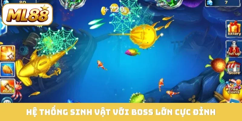 Hệ thống sinh vật với boss lớn cực đỉnh