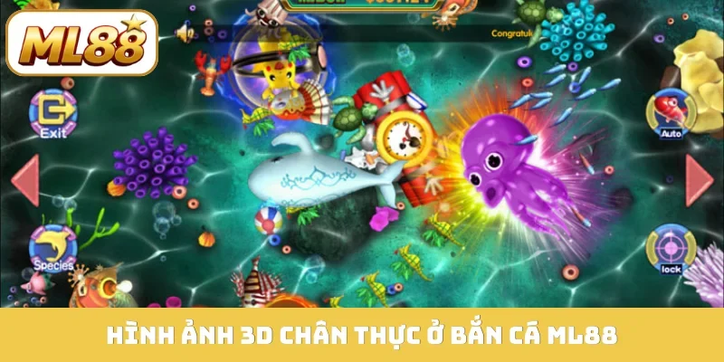 Hình ảnh 3D chân thực ở bắn cá ML88