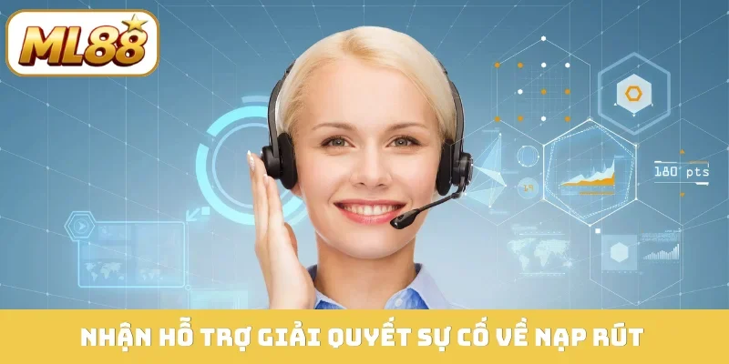 Nhận hỗ trợ giải quyết sự cố về nạp rút