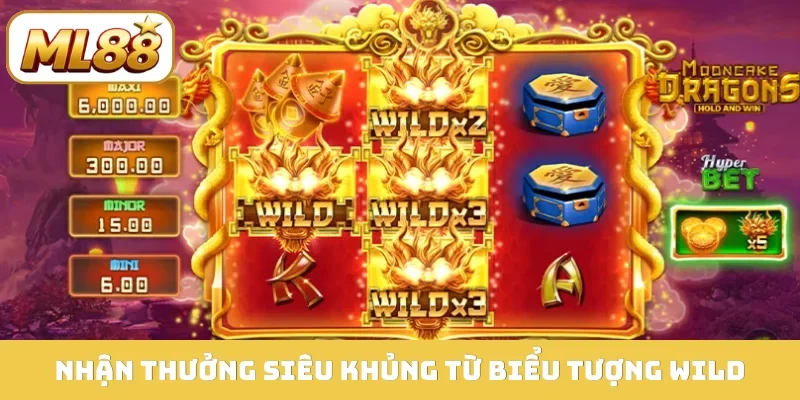 Nhận thưởng siêu khủng từ biểu tượng Wild