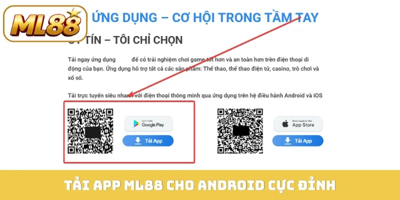 Tải app ML88 cho Android cực đỉnh